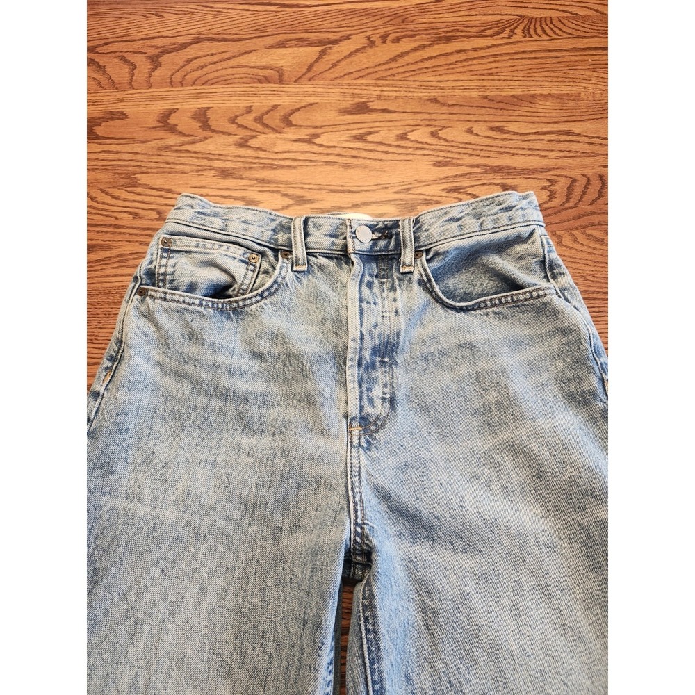 Denim Forum Joni High‎ Rise Loose Jeans Womens 27 Button Fly Aritzia Organic - Picture 2 of 11